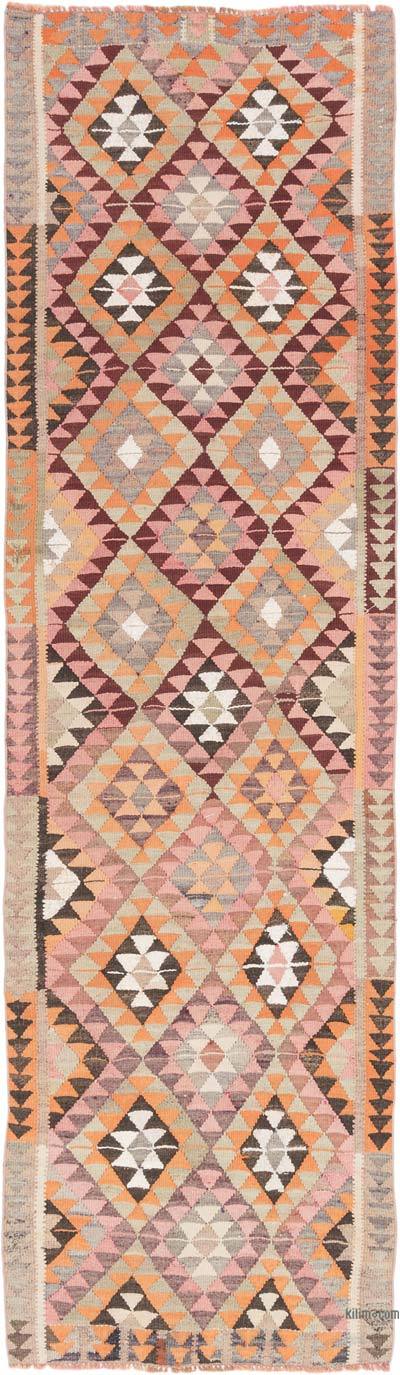Vintage Tribal Kilim Runner - 3' 2" x 11' 2" (38" x 134")