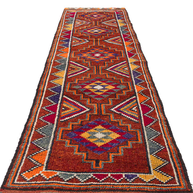 Vintage Anadolu Yolluk - 88 cm x 323 cm - K0071276