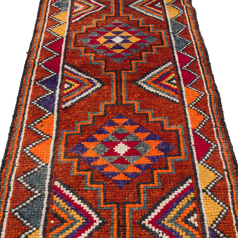Vintage Anadolu Yolluk - 88 cm x 323 cm - K0071276