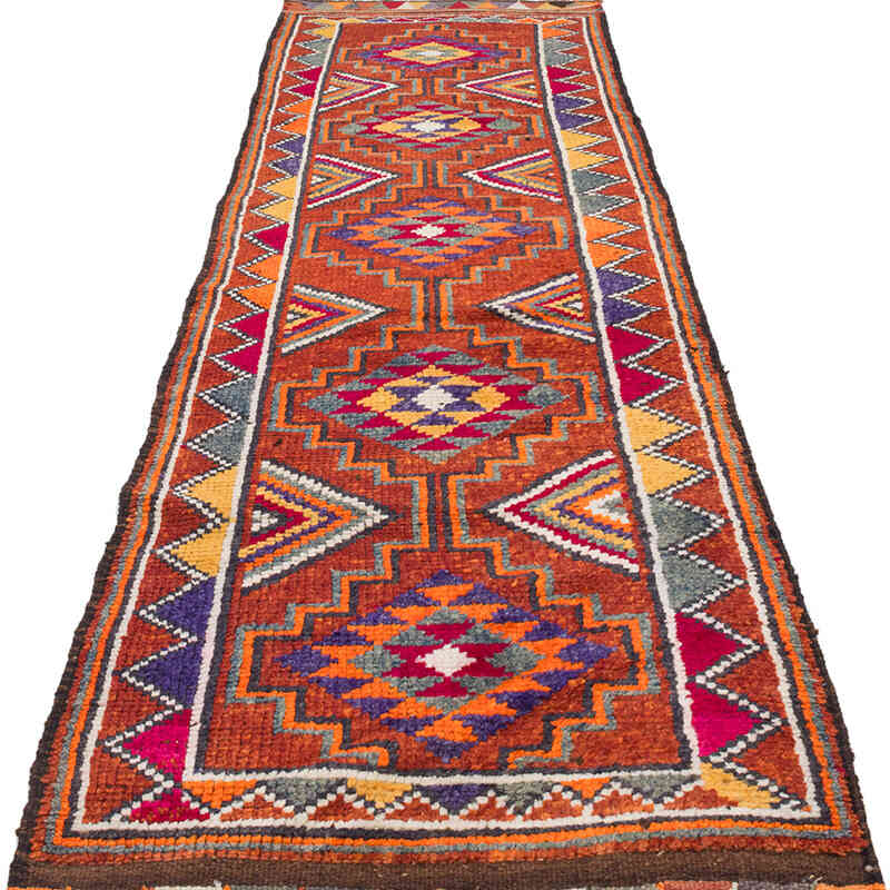 Vintage Anadolu Yolluk - 88 cm x 323 cm - K0071276