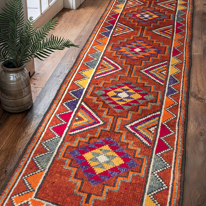Vintage Anadolu Yolluk - 88 cm x 323 cm - K0071276