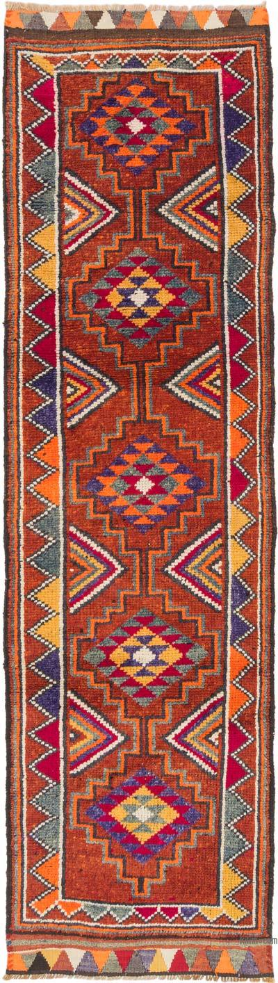 Vintage Tribal Runner Rug - 2' 11" x 10' 7" (35" x 127")