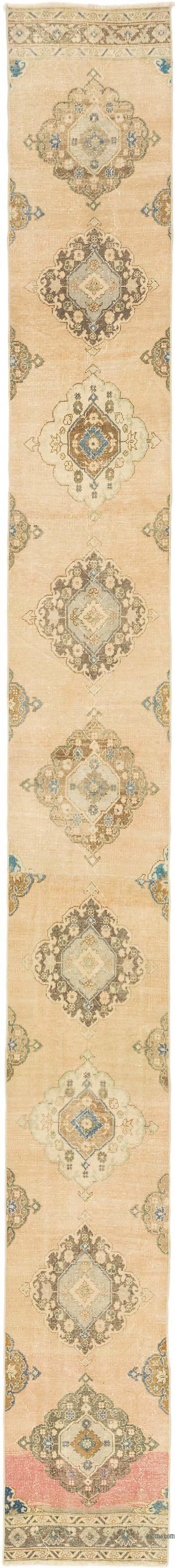 Alfombra Turca Vintage de pasillo - 70 cm x 670 cm
