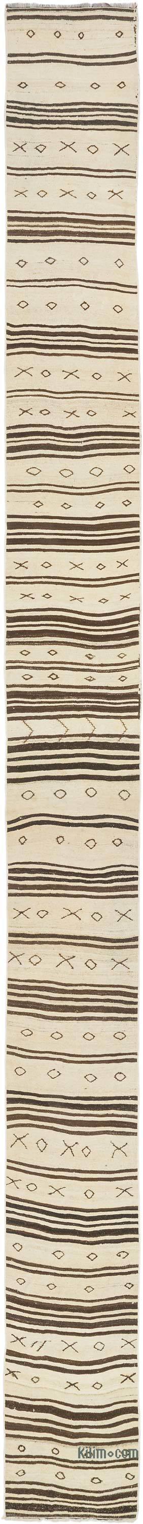 Vintage Turkish Kilim Runner - 2' 3" x 25' 7" (27" x 307") - K0071683