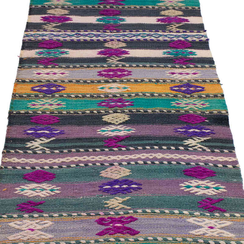 Vintage Turkish Kilim Runner - 2'  x 24' 1" (24" x 289") - K0071689