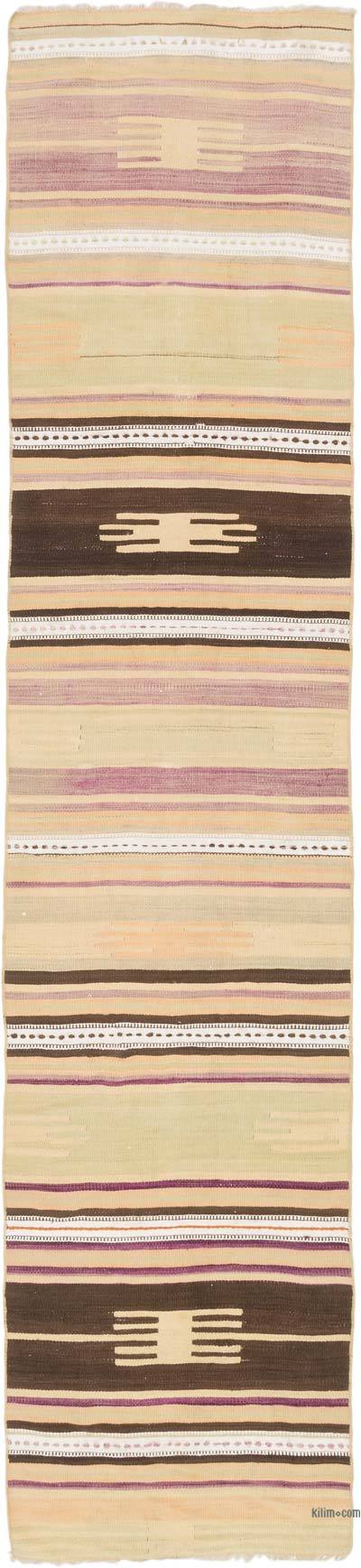 Vintage Turkish Kilim Runner - 2' 7" x 11' 11" (31" x 143")