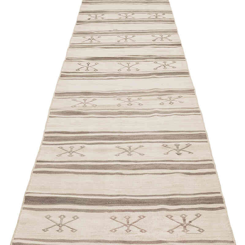Vintage Turkish Kilim Runner - 2' 4" x 10' 10" (28" x 130") - K0071705