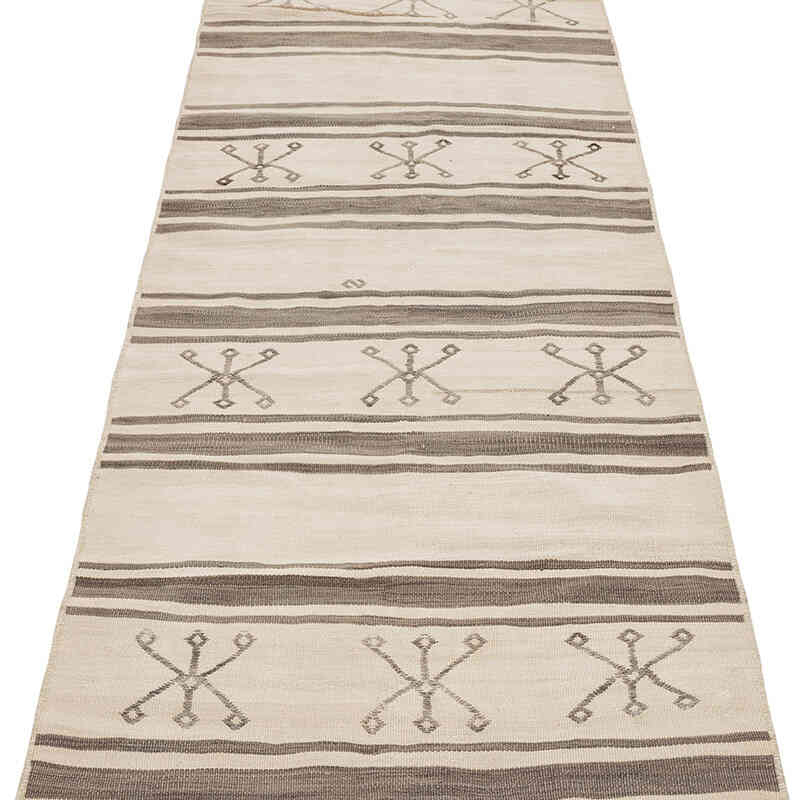 Vintage Turkish Kilim Runner - 2' 4" x 10' 10" (28" x 130") - K0071705