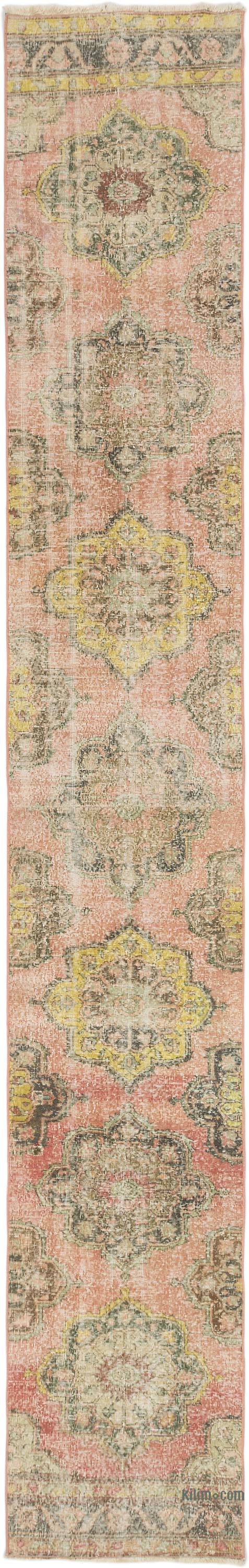 Vintage Turkish Runner Rug - 2' 6" x 15' 9" (30" x 189") - K0071716