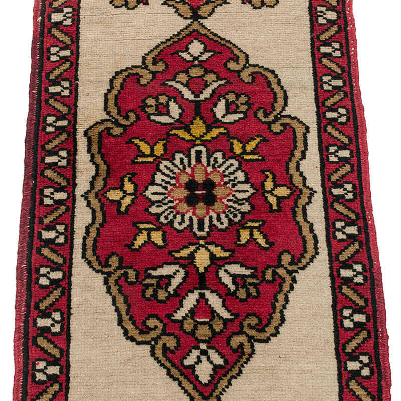Alfombra Vintage Turca Anudada a Mano - 50 cm x 101 cm - K0071742