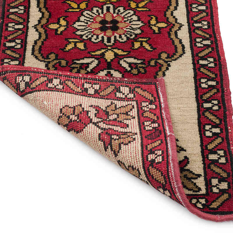 Alfombra Vintage Turca Anudada a Mano - 50 cm x 101 cm - K0071742