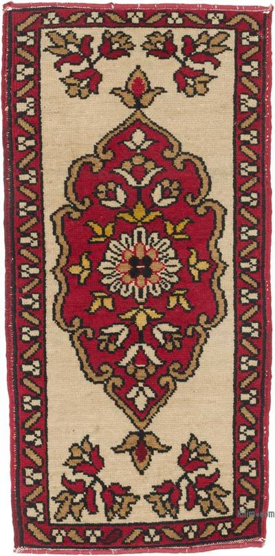 El Dokuma Vintage Halı - 50 cm x 101 cm