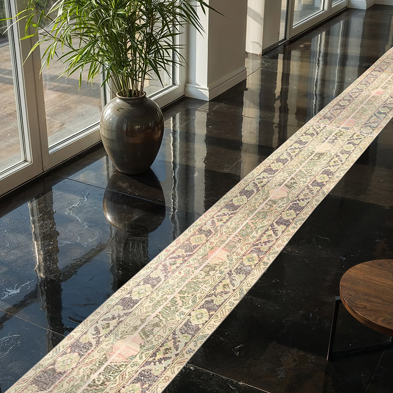 Alfombra Turca Vintage de pasillo - 51 cm x 708 cm - K0071792