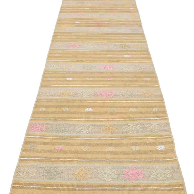 Vintage Turkish Kilim Runner - 2' 3" x 21' 8" (27" x 260") - K0071801