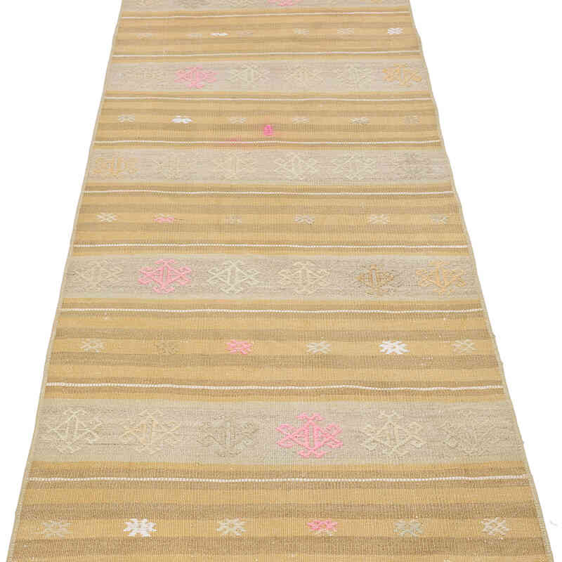 Vintage Turkish Kilim Runner - 2' 3" x 21' 8" (27" x 260") - K0071801