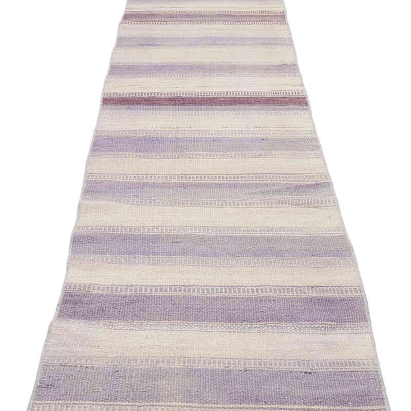 Vintage Turkish Kilim Runner - 2' 2" x 14' 4" (26" x 172") - K0071803