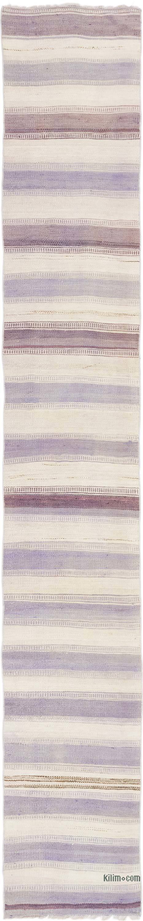 Vintage Turkish Kilim Runner - 2' 2" x 14' 4" (26" x 172") - K0071803