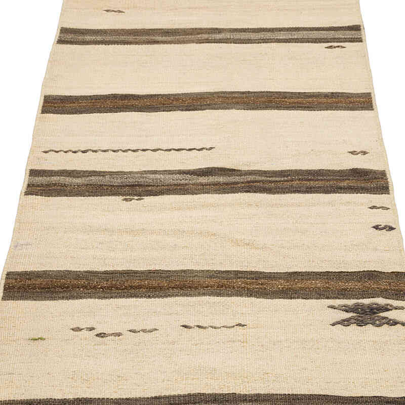 Vintage Turkish Kilim Runner - 1' 10" x 23' 2" (22" x 278") - K0071804
