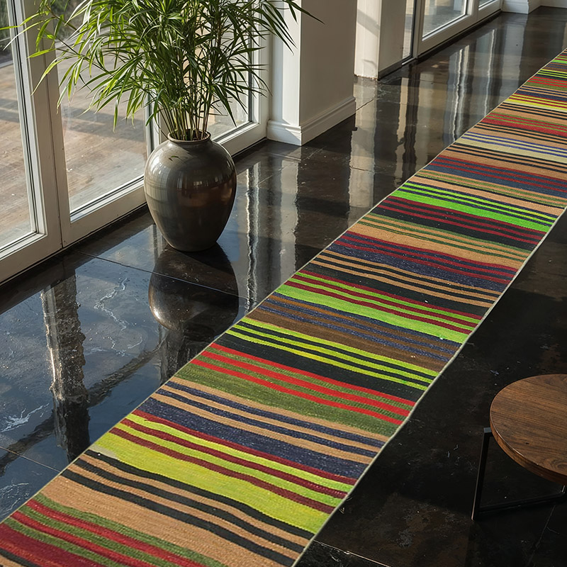 Kilim Vintage Turco de Pasillo - 70 cm x 660 cm - K0071811