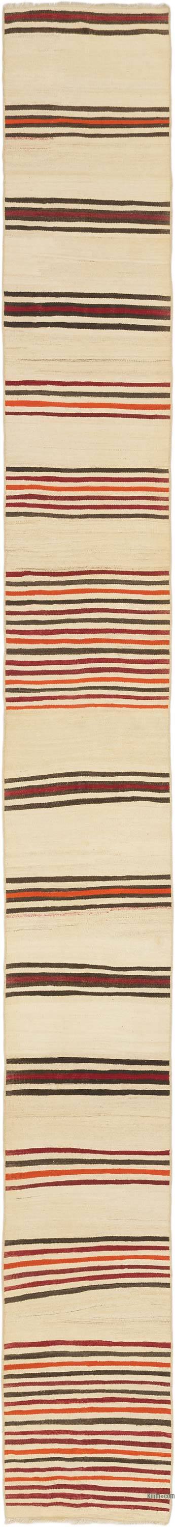 Vintage Turkish Kilim Runner - 2' 2" x 19'  (26" x 228")