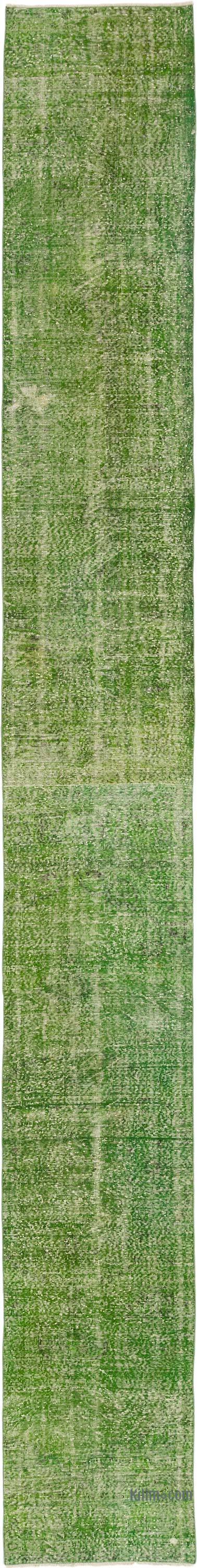 Boyali El Dokuma Vintage Hali Yolluk - 80 cm x 658 cm - K0071820