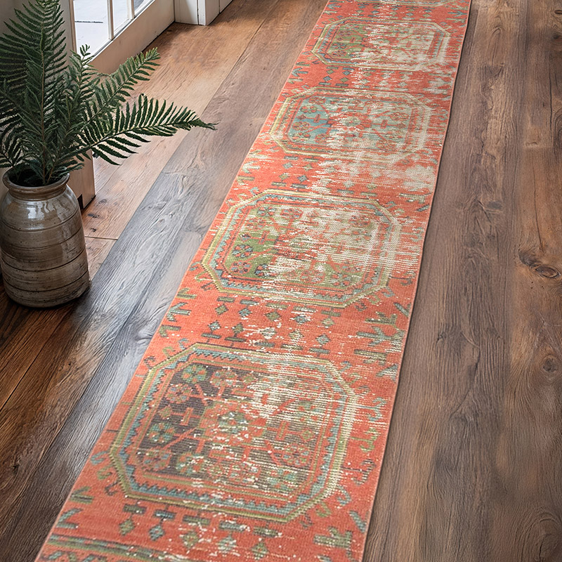 Alfombra Turca Vintage De Pasillo - 55 cm x 325 cm - K0071826