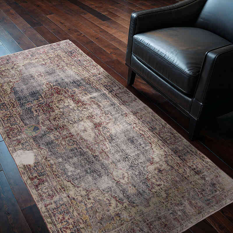 Vintage Turkish Hand-Knotted Rug - 3' 9" x 6' 9" (45" x 81") - K0071827