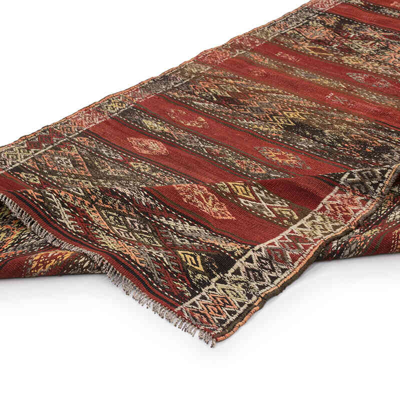 Vintage Sivas Kilim Runner - 4' 2" x 11' 4" (50" x 136") - K0071862