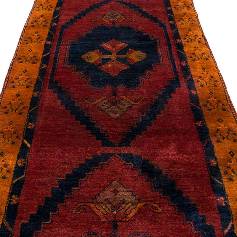 Vintage Turkish Hand-Knotted Runner - 3' 11" x 10'  (47" x 120") - K0071863