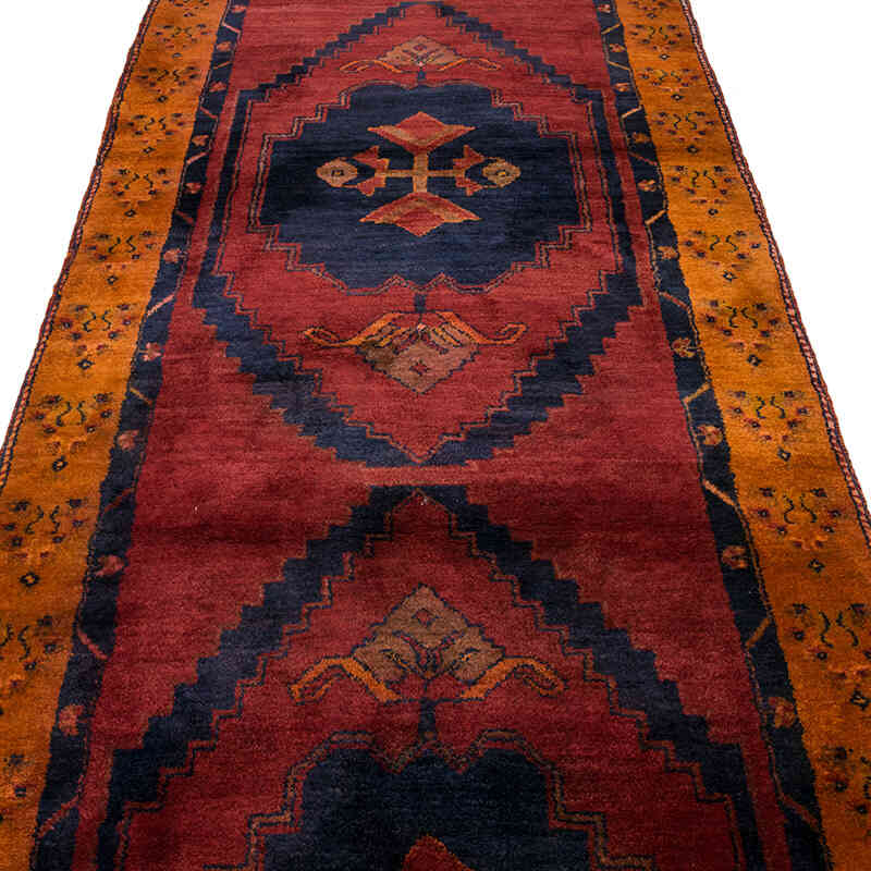 Vintage Turkish Hand-Knotted Runner - 3' 11" x 10'  (47" x 120") - K0071863