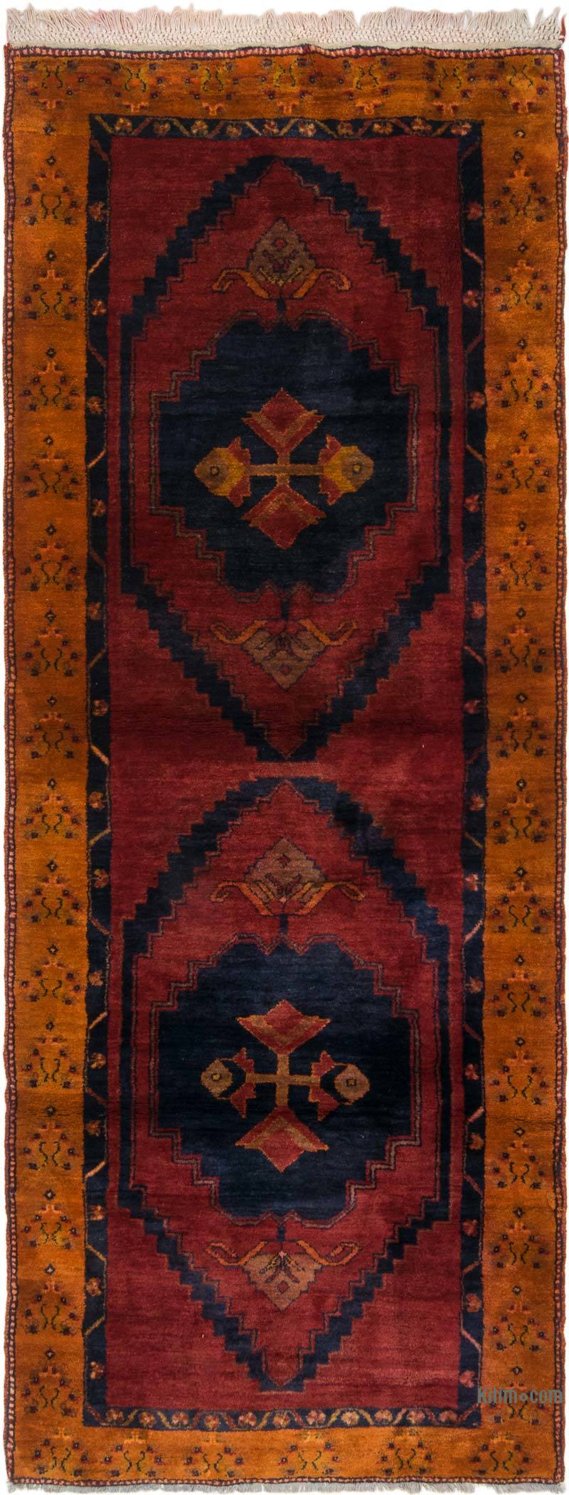 Vintage Turkish Hand-Knotted Runner - 3' 11" x 10'  (47" x 120") - K0071863