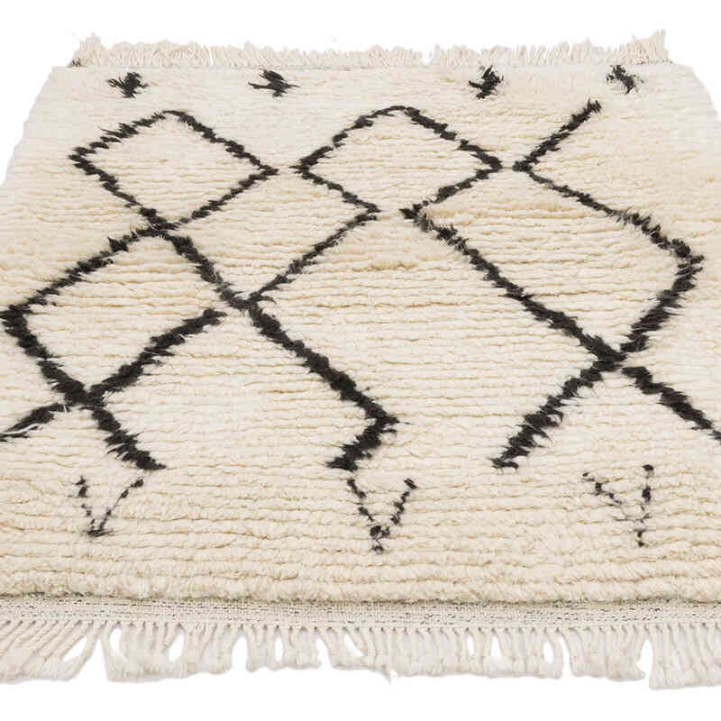 Nuevo  Alfombra 'Tulu' de estilo Marroquí Anudada a Mano - 105 cm x 130 cm - K0071875