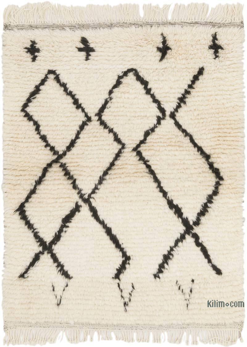 Nuevo  Alfombra 'Tulu' de estilo Marroquí Anudada a Mano - 105 cm x 130 cm - K0071875