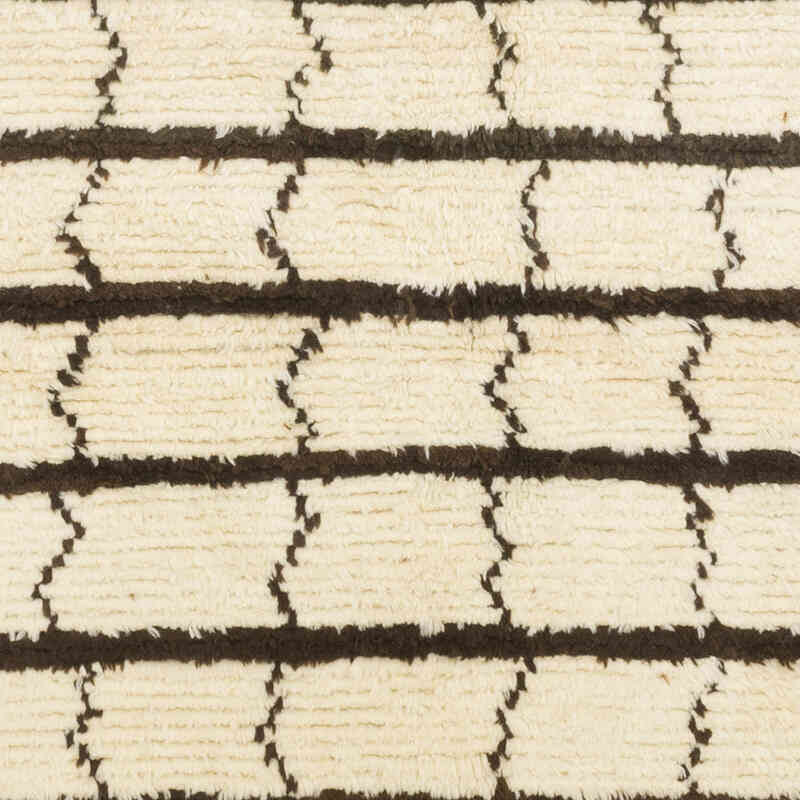 New Moroccan Style Hand-Knotted Tulu Rug - 6' 2" x 8' 10" (74" x 106") - K0071879