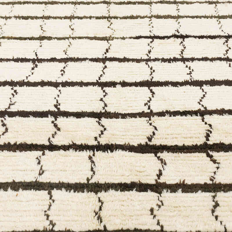 New Moroccan Style Hand-Knotted Tulu Rug - 6' 2" x 8' 10" (74" x 106") - K0071879