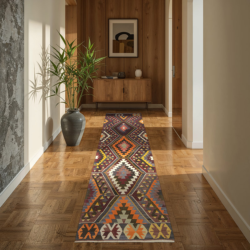 Vintage Balıkesir Kilimi - 86 cm x 295 cm - K0071889