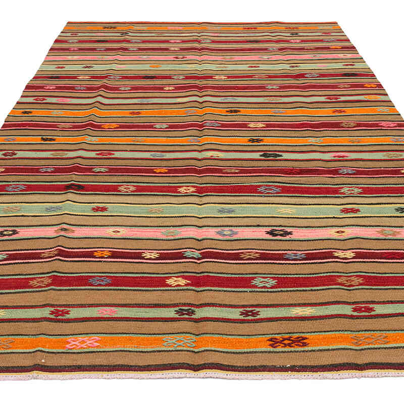 Vintage Fethiye Kilim Rug - 5' 4" x 8' 8" (64" x 104") - K0071890