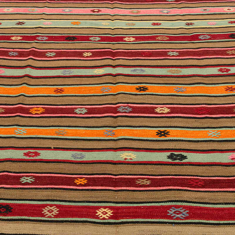 Vintage Fethiye Kilim Rug - 5' 4" x 8' 8" (64" x 104") - K0071890