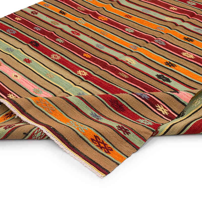 Vintage Fethiye Kilim Rug - 5' 4" x 8' 8" (64" x 104") - K0071890