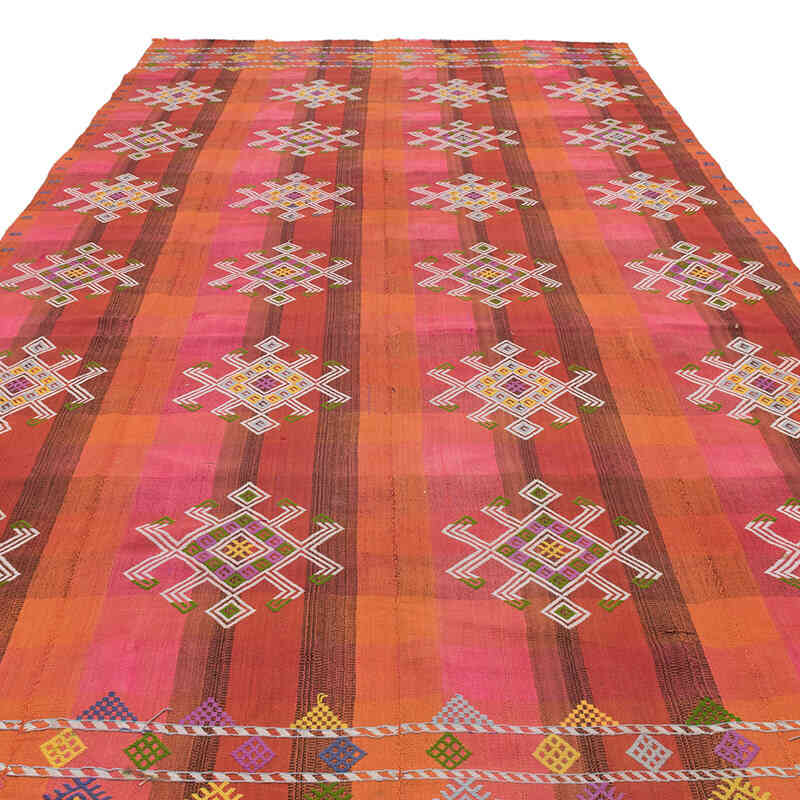 Vintage Anatolian Flatweave - 6' 3" x 12' 6" (75" x 150") - K0071896