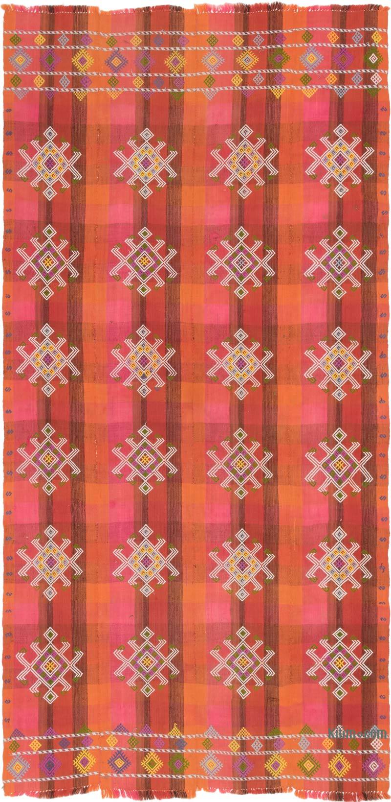 Vintage Anatolian Flatweave - 6' 3" x 12' 6" (75" x 150") - K0071896