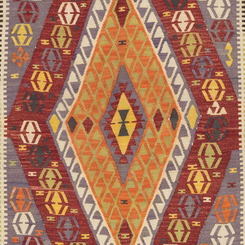 Vintage Bayburt Kilim Rug - 4' 11" x 11' 1" (59" x 133") - K0071905