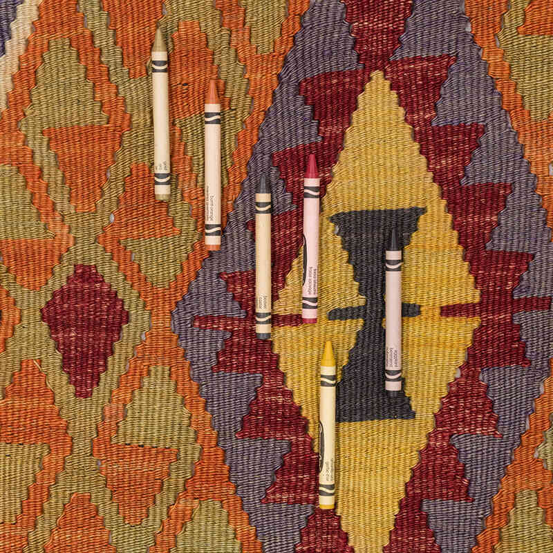Vintage Bayburt Kilim Rug - 4' 11" x 11' 1" (59" x 133") - K0071905