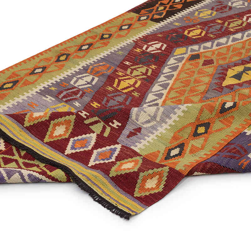 Vintage Bayburt Kilim Rug - 4' 11" x 11' 1" (59" x 133") - K0071905