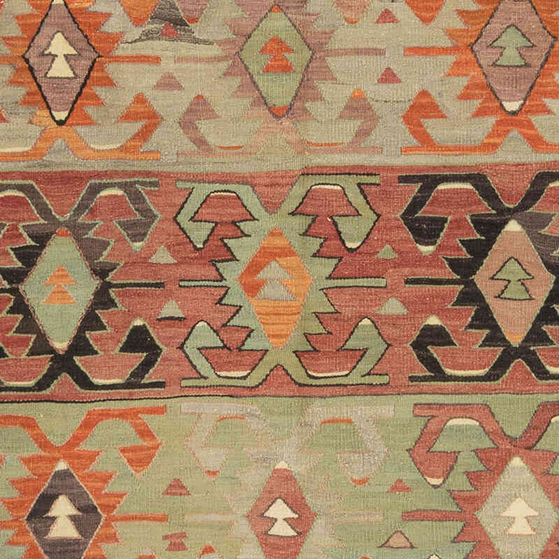 El Dokuma Vintage Halı - 164 cm x 344 cm - K0071906
