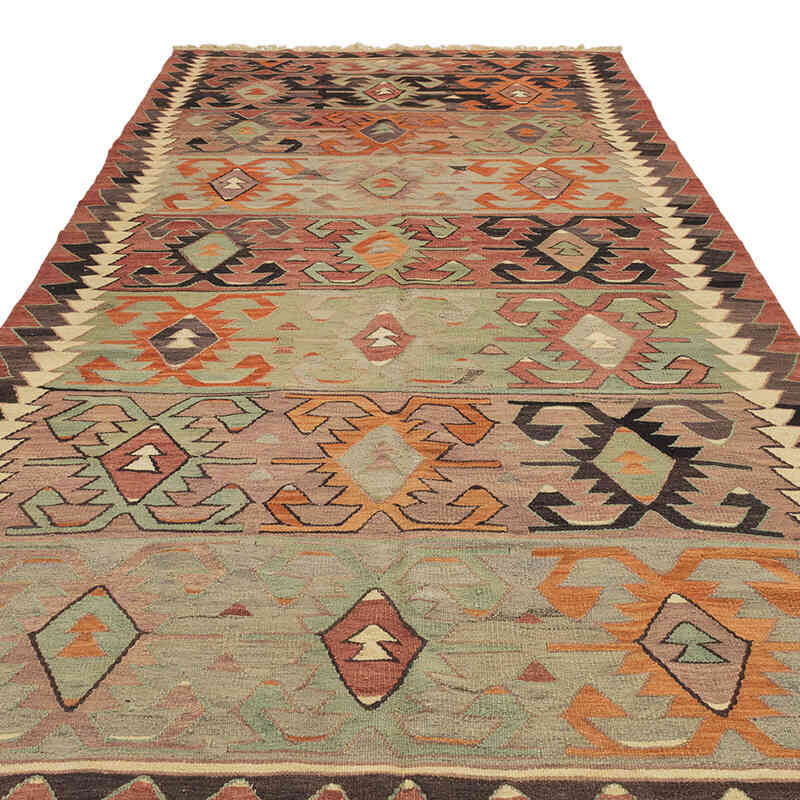 El Dokuma Vintage Halı - 164 cm x 344 cm - K0071906