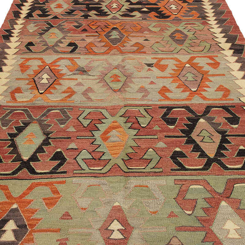 El Dokuma Vintage Halı - 164 cm x 344 cm - K0071906