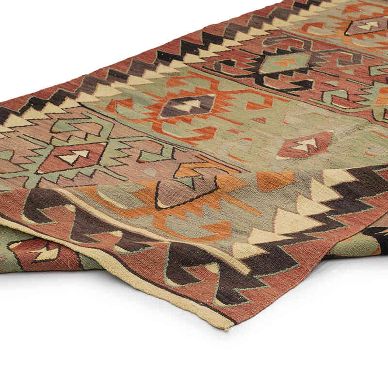 El Dokuma Vintage Halı - 164 cm x 344 cm - K0071906