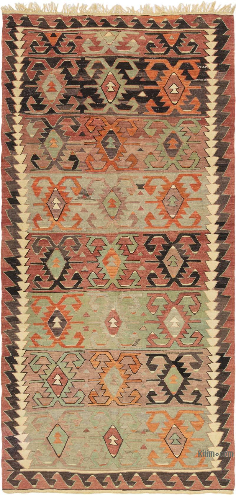 El Dokuma Vintage Halı - 164 cm x 344 cm - K0071906