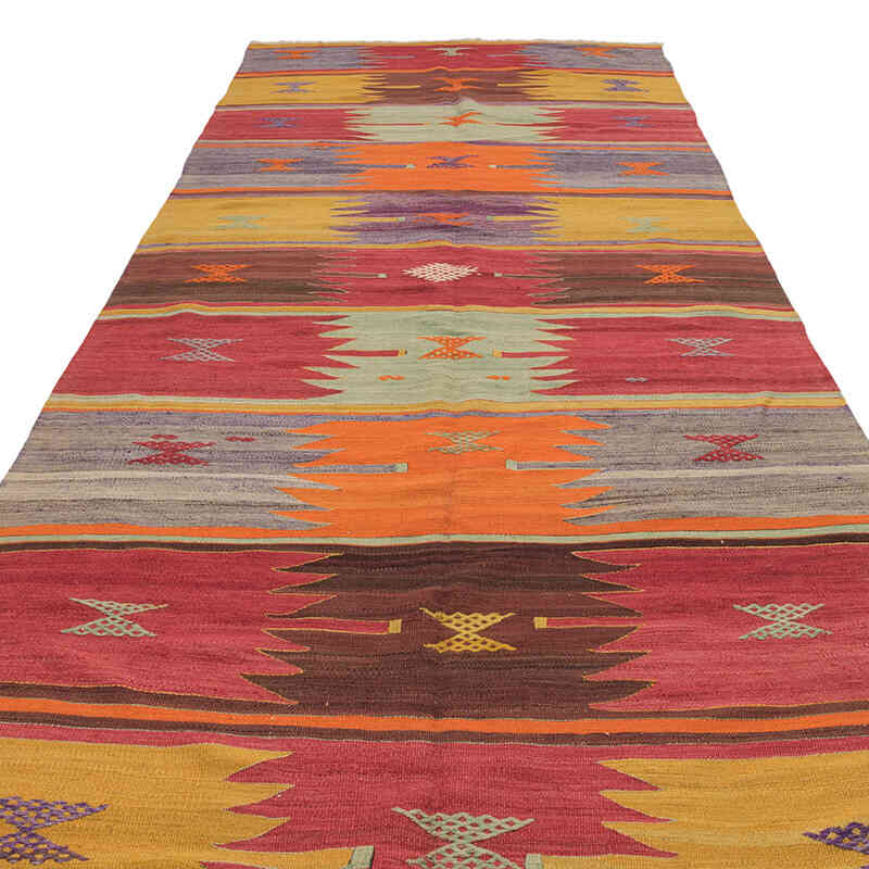 Vintage Sivas Kilim Rug - 4' 9" x 14'  (57" x 168") - K0071911